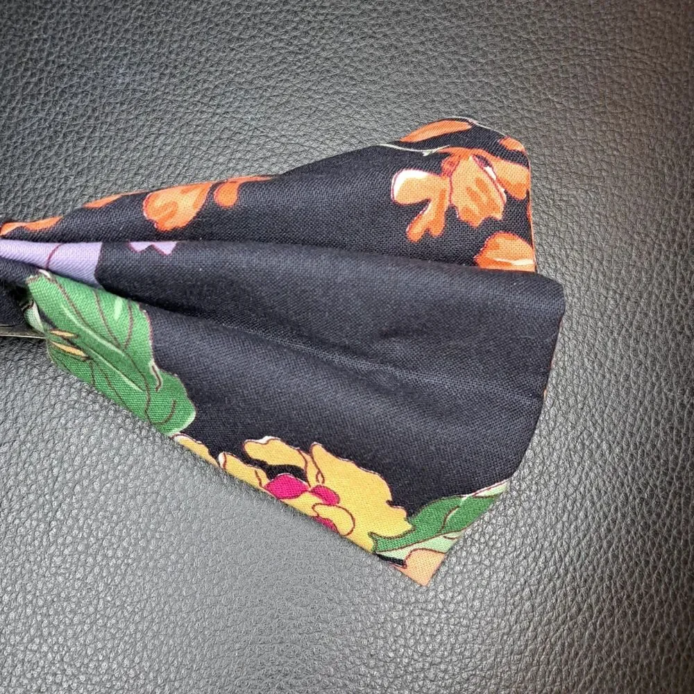 Vintage Laura Ashley Rare Bow Hair Clip 100% Cotton Great Britain